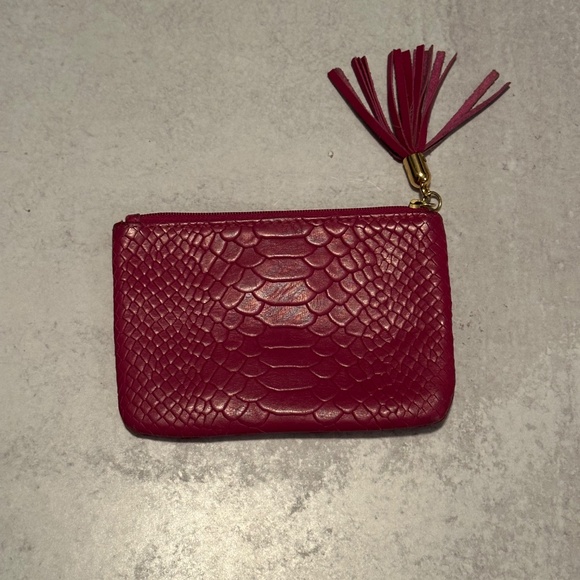 GIGI New York All In One Coin Python Embossed Wallet EUC - Picture 2 of 3